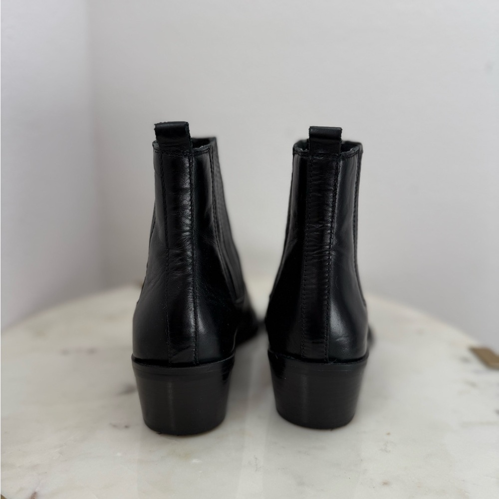 CALVIN KLEIN JEANS Barbara Black Chelsea Boots Size 8 - Picture 5 of 6